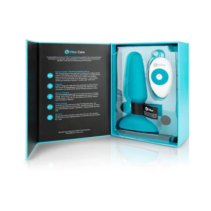 b-Vibe Rimming 2 Rotating and Vibrating Remote Control Plug