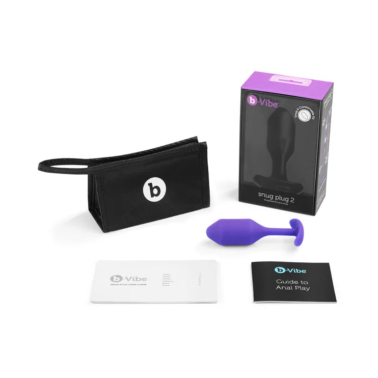 b-Vibe Snug Plug 2 Weighted Silicone Anal Plug