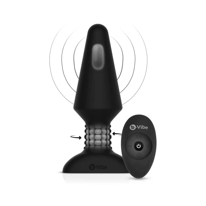 b-Vibe Rimming XL Rotating and Vibrating Remote Control Plug Pure Pleasure Shop b-Vibe Rimming XL Rotating and Vibrating Remote Control Plug Pure Pleasure Shop