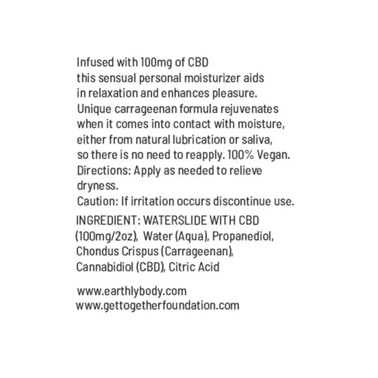 Earthly Body CBD-Infused Waterslide 2 oz