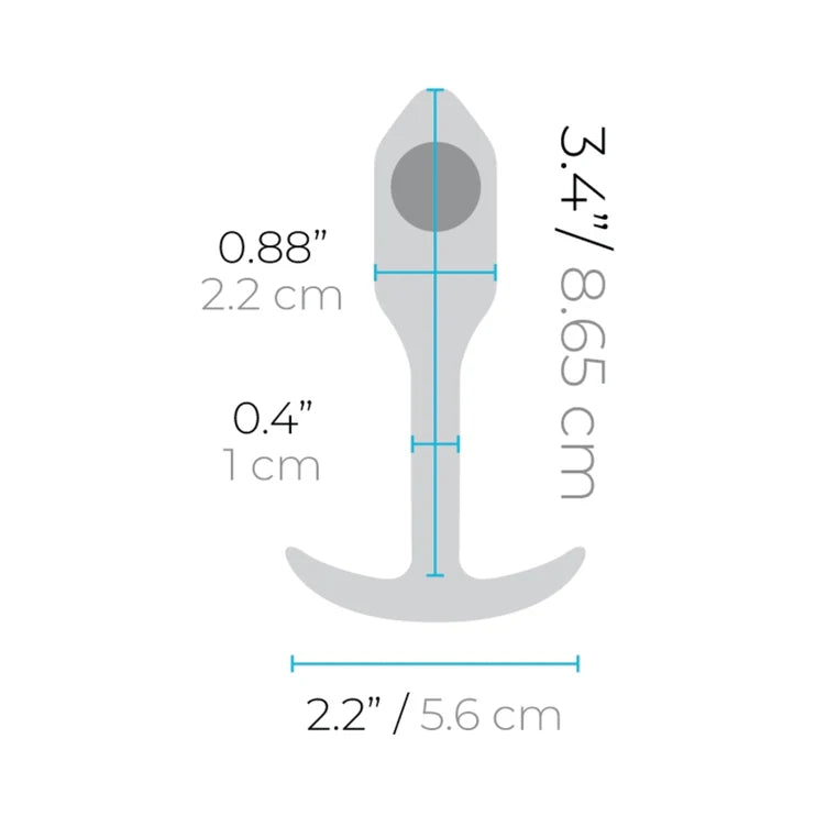 b-Vibe Snug Plug 1 Weighted Silicone Anal Plug