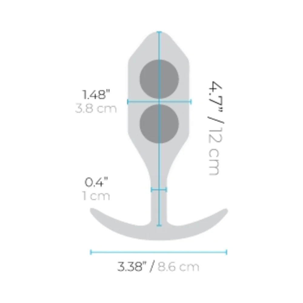 b-Vibe Snug Plug 3 Weighted Silicone Anal Plug