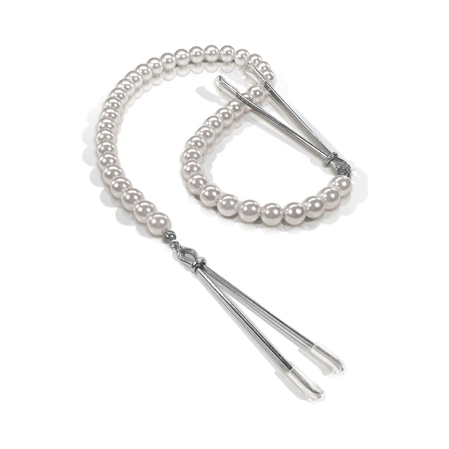 Pearl Drop Beaded Tweezer Nipple Clamps