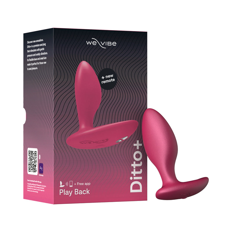 We-Vibe Ditto+ - Rechargeable Remote-Controlled Vibrating Anal Plug Pure Pleasure Shop We-Vibe Ditto+ - Rechargeable Remote-Controlled Vibrating Anal Plug Pure Pleasure Shop