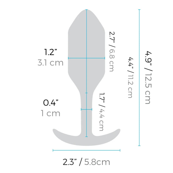 b-Vibe Vibrating Snug Plug 2 Weighted Anal Plug
