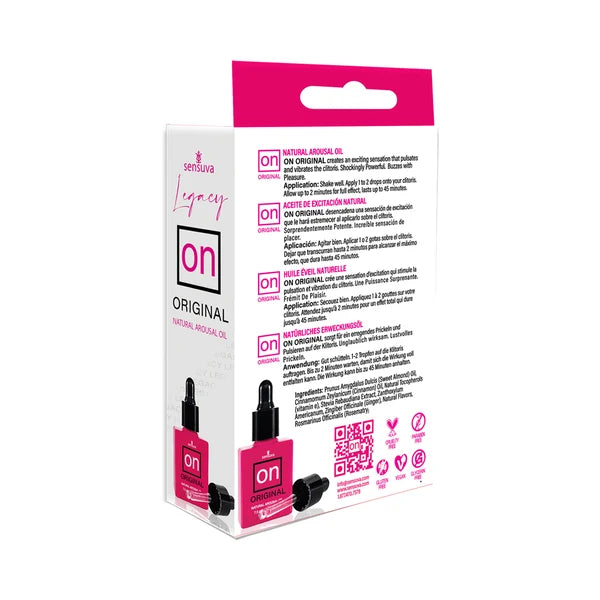 Sensuva ON LEGACY Original Arousal Oil - Luxury Glass Bottle