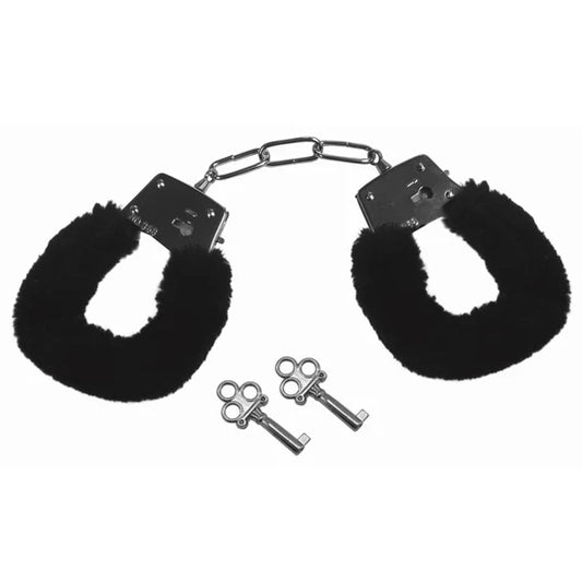 Furry Handcuffs Black