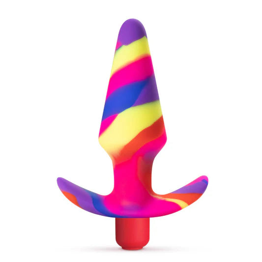 Avant Free Spirit Silicone Vibrating Anal Plug - Scarlet