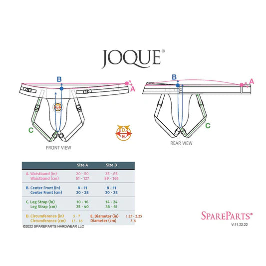 SpareParts Joque Double Strap Harness - Black
