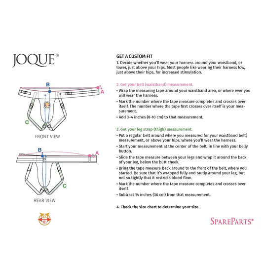 SpareParts Joque Double Strap Harness - Black