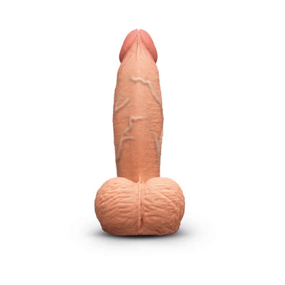 b-Vibe Slipskin Realistic Silicone Dildo 6 in. Girthy - Mocha
