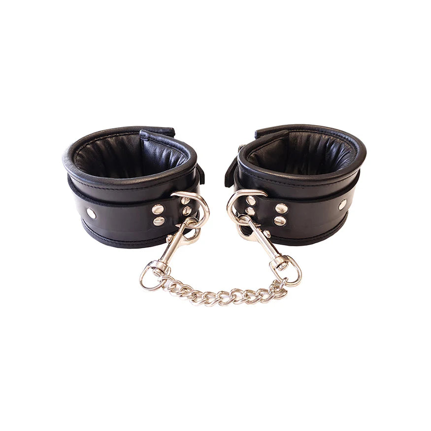 Padded Leather Wrist Cuffs