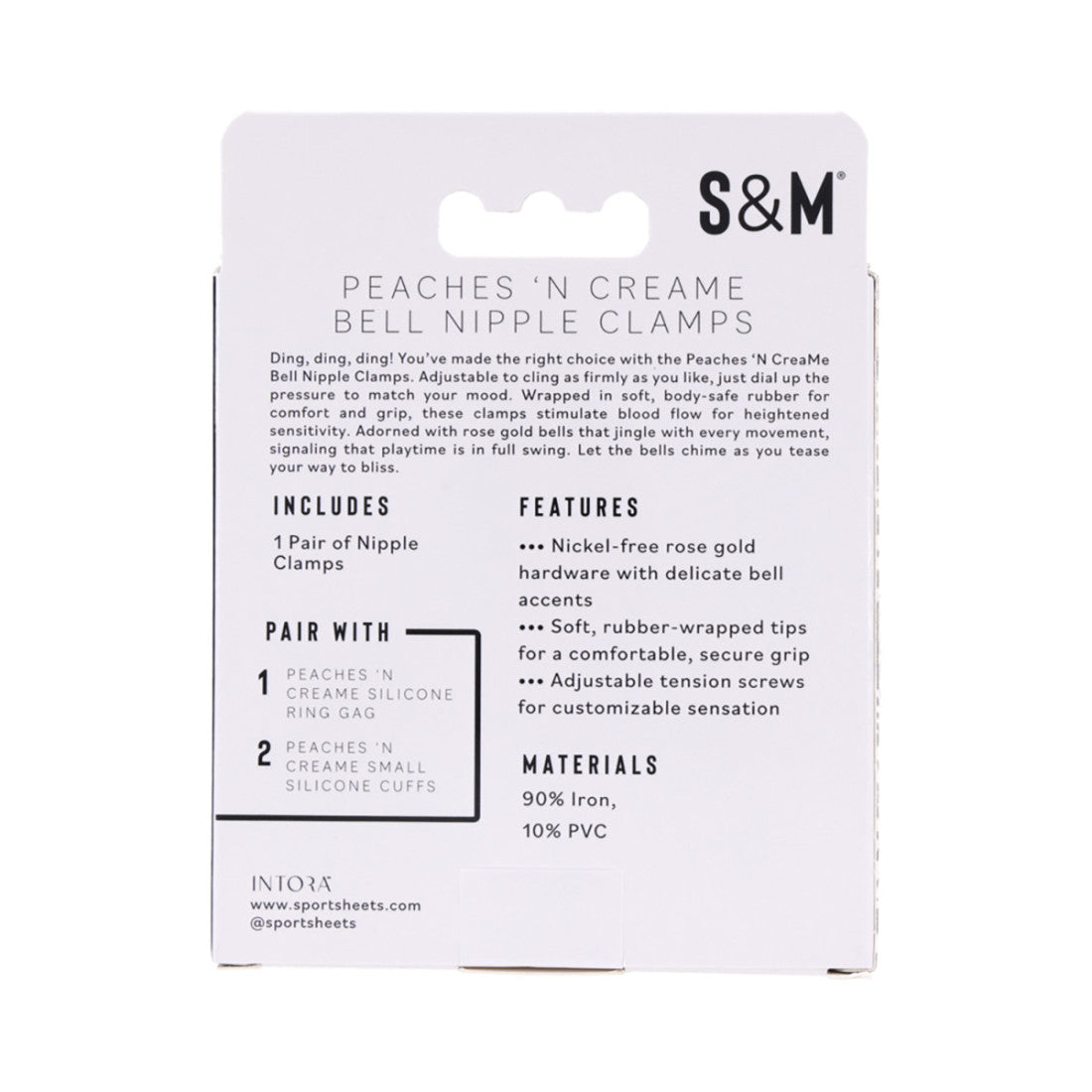 SM Peaches 'n Cream Bell Nipple Clamps