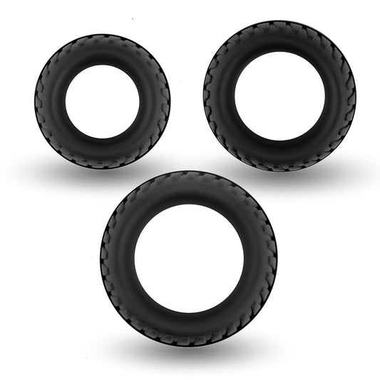 Velv''Or Rooster Floki 3-Piece Cock Ring Set