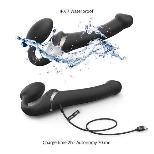 Strap-On-Me Multi Orgasm Bendable Strap-On - Black