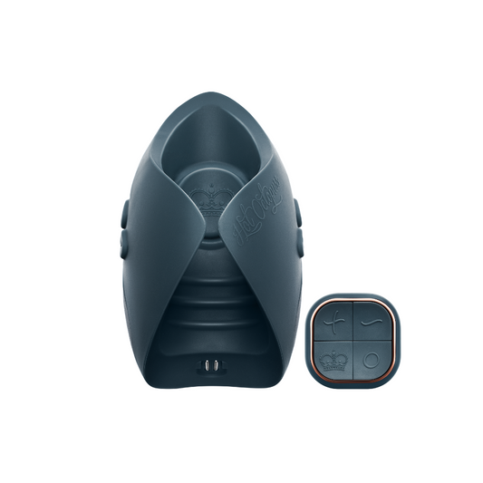 Hot Octopuss Pulse Duo Rechargeable Remote-Controlled Vibrating Stroker Blue