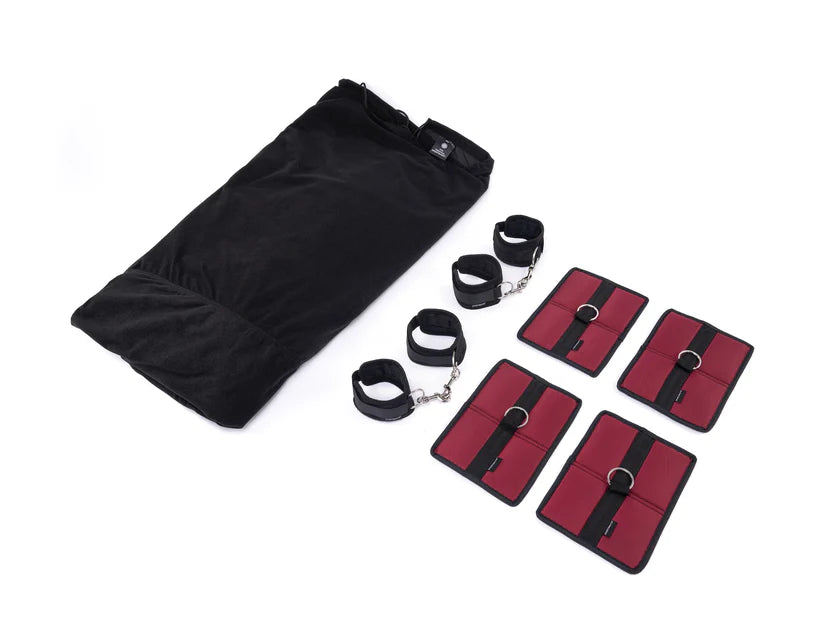 The Sportsheet Bondage Bedsheet with Cuff Set