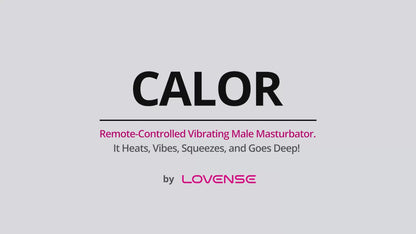 Lovense Calor Bluetooth Depth-Controlled Vibrating and Heating Masturbator